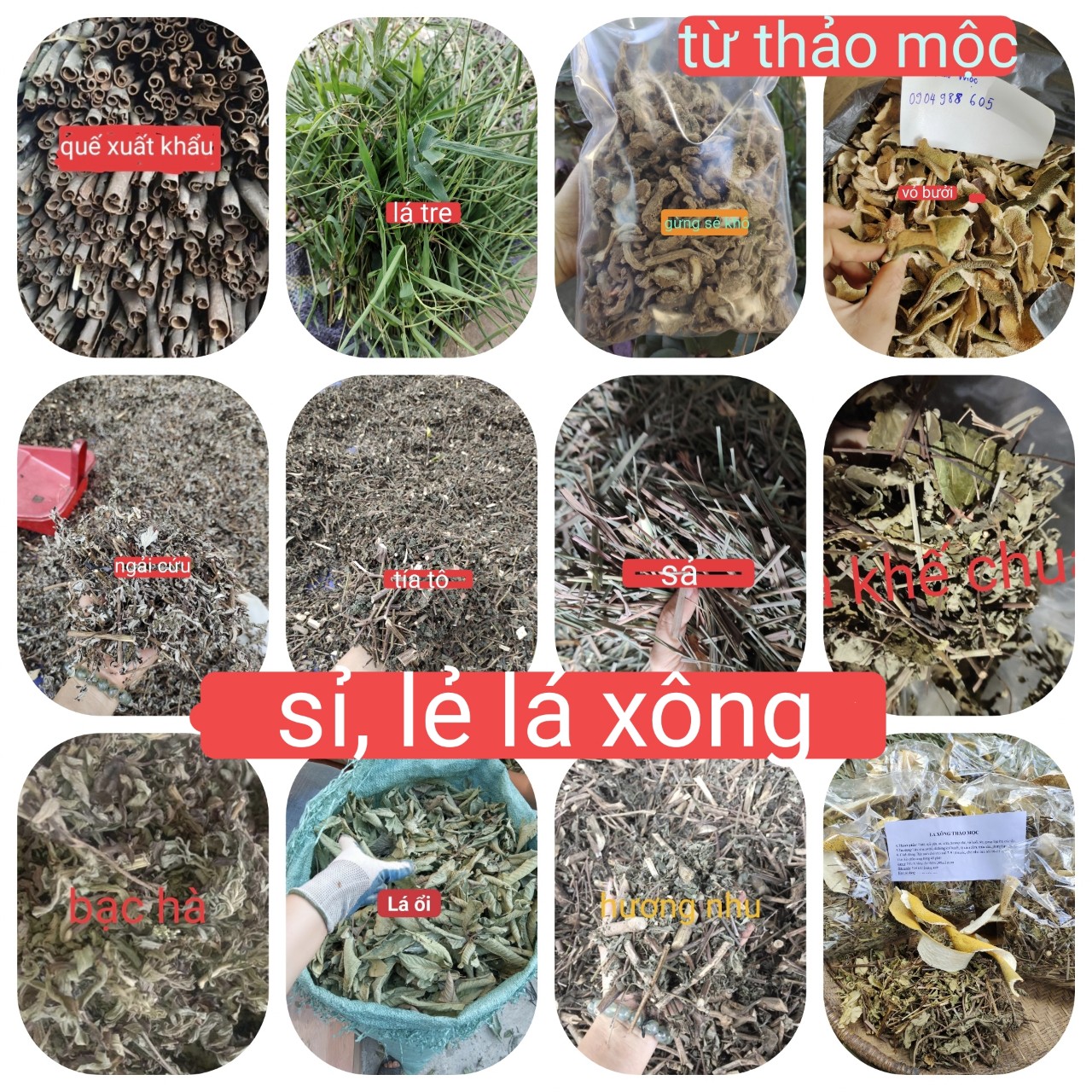 Lá Nấu Dầu Gội Tổng Hợp 19 Loại Của 11Kg