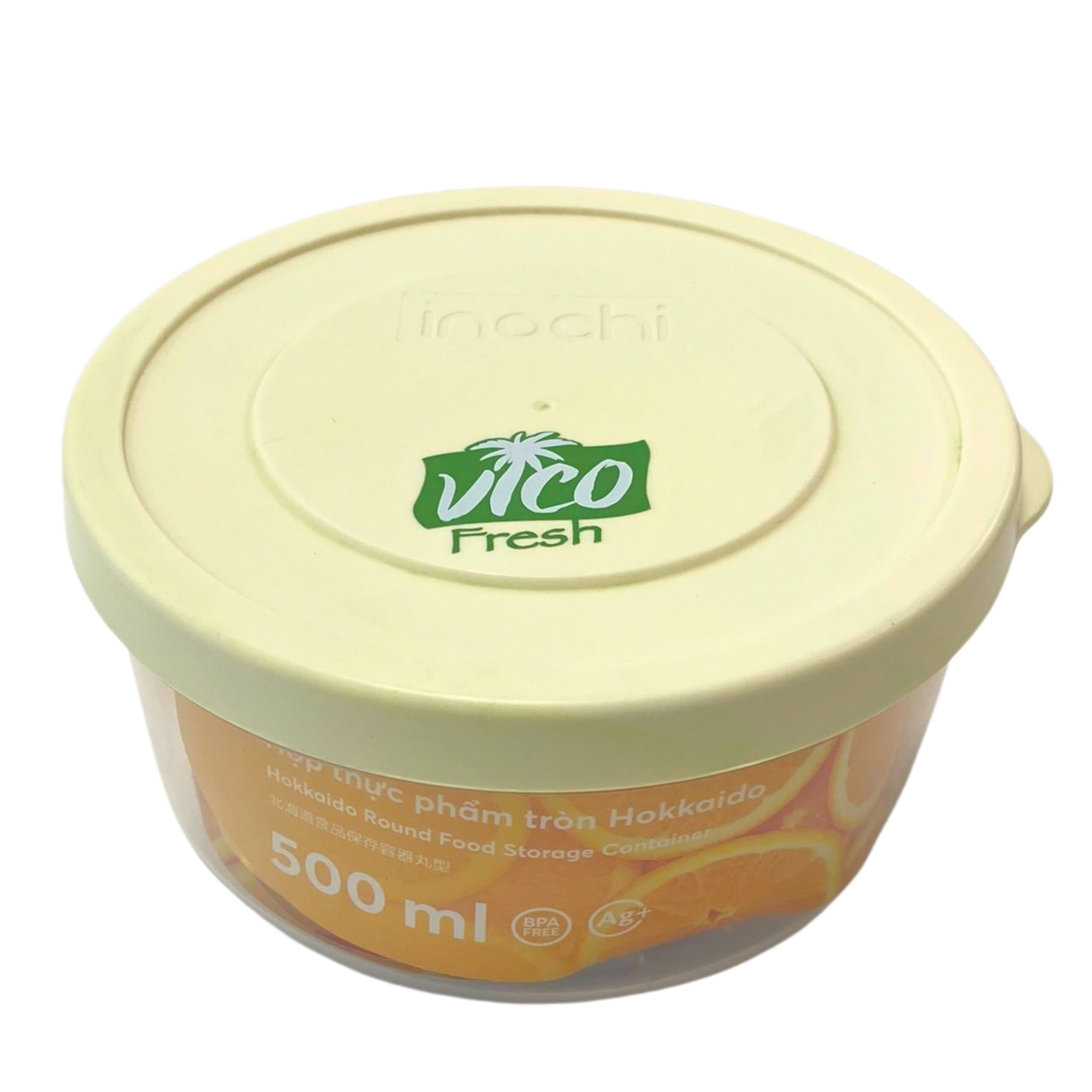 [HÀNG TẶNG - KHÔNG BÁN] HỘP NHỰA TRÒN INOCHI HOKKAIDO VICO FRESH 500ML