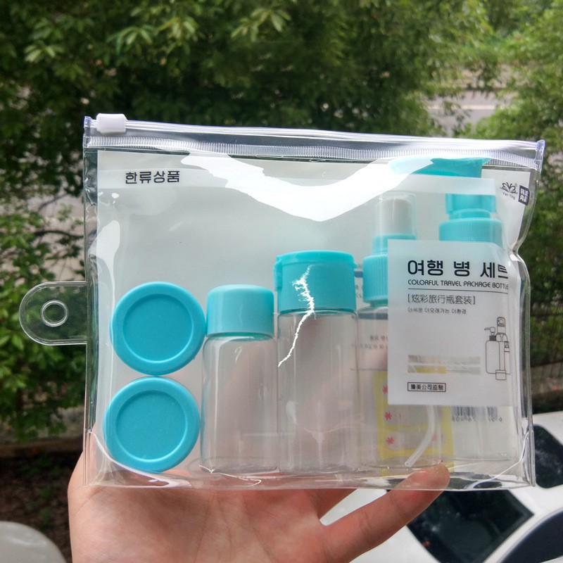 Bộ Chiết Mỹ Phẩm Mini Hàn Quốc 7 Chi Tiết Tiện Dụng