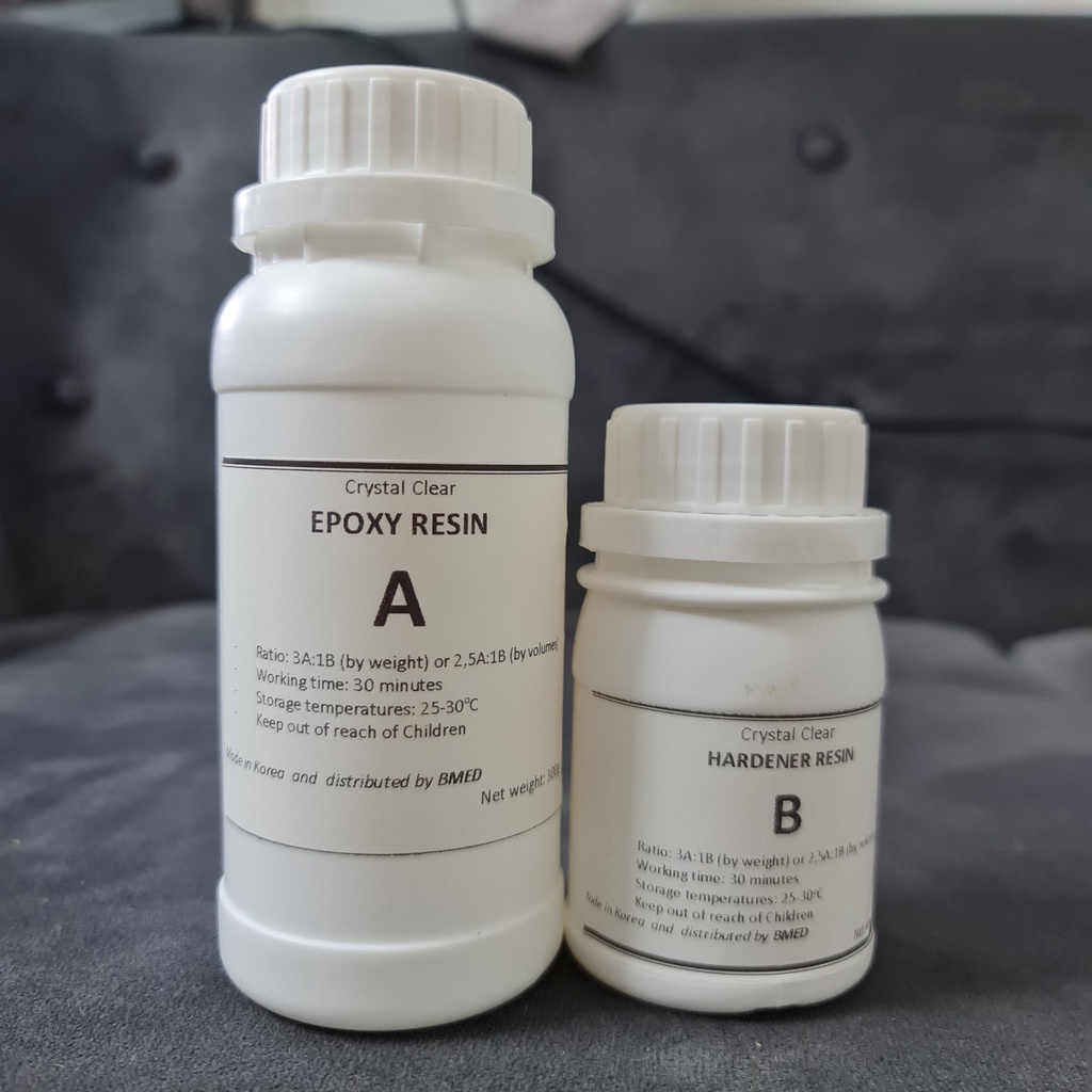 keo EPOXY RESIN khô nhanh chuyên tráng lớp mặt tự làm phẳng loại siêu cứng