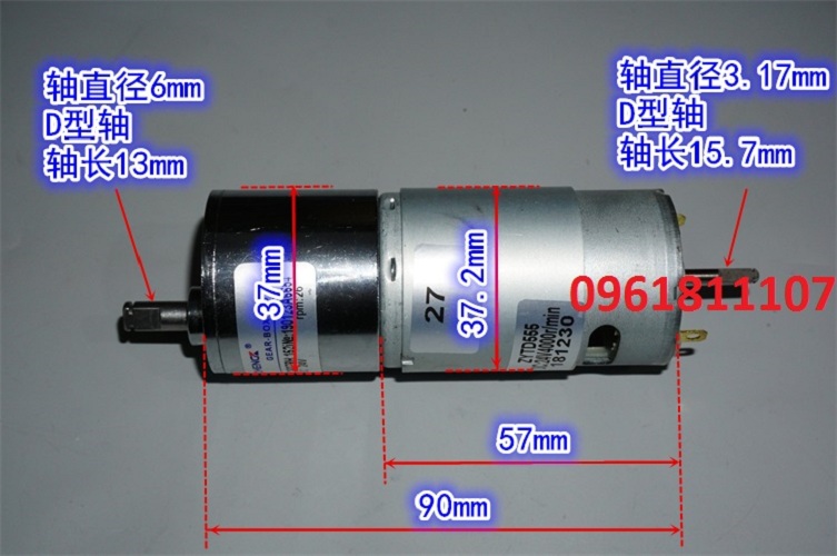 Motor giảm tốc 12v 60 vòng 555 linh kiện xe BMW động cơ giảm tốc 12V mô tơ giảm tốc 12V