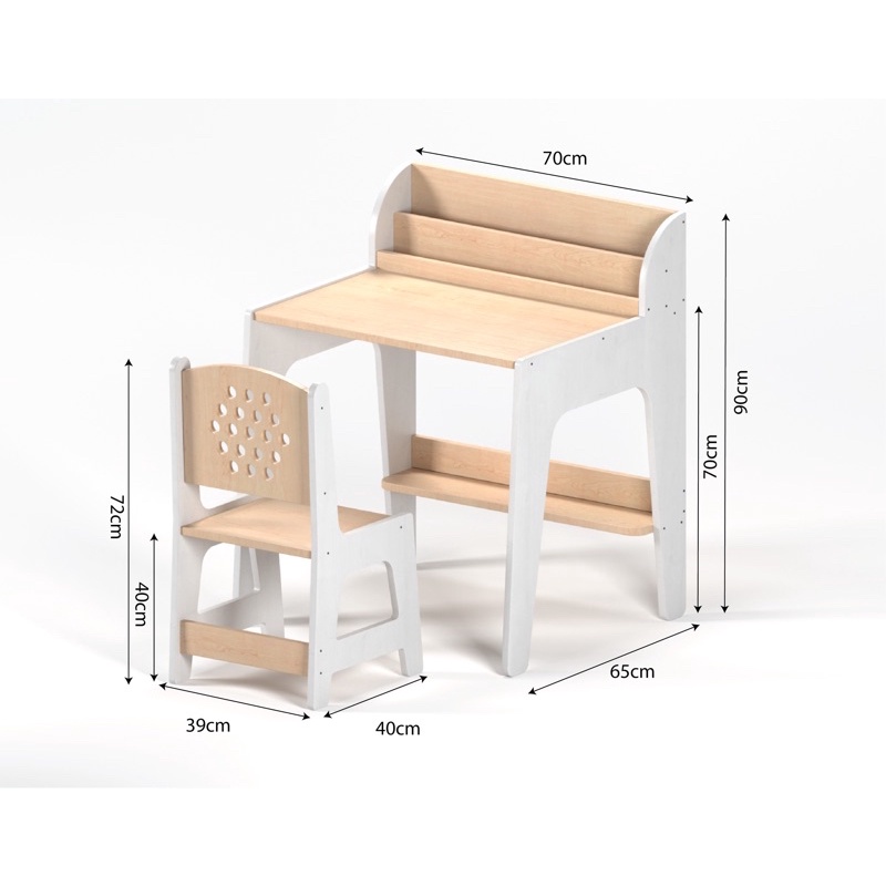 Bộ bàn ghế tiểu học phong cách minimalism tăng sự tập trung cho bé bàn ghế học sinh gỗ plywood tiêu 