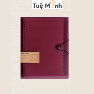 Bìa sổ còng sắt B5 màu Retro 8 lỗ P20 dành cho ruột B5 26 lỗ VPP Tuệ Minh -file binder làm sổ còng t