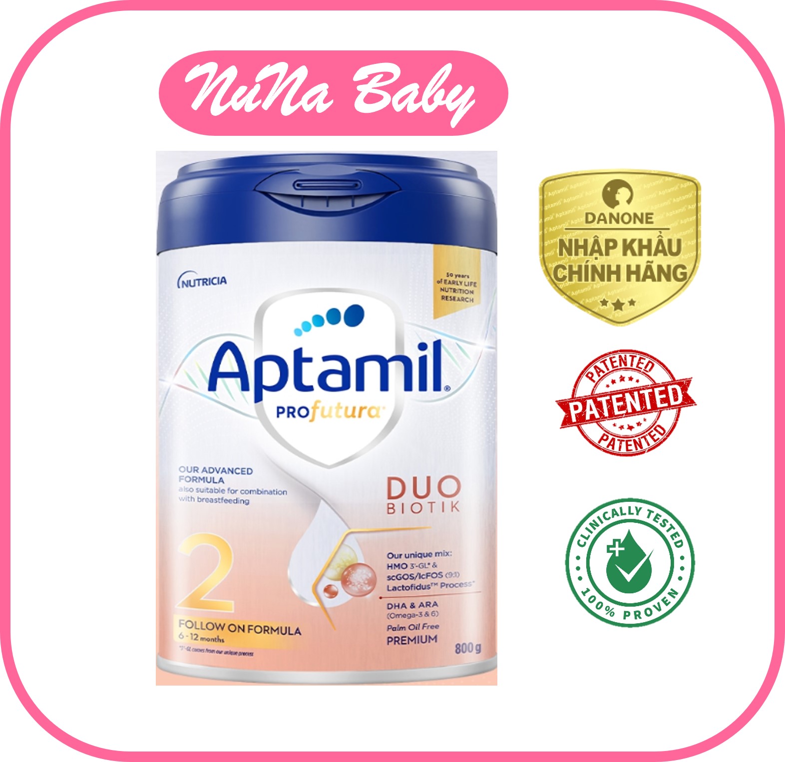 Sữa Bột Aptamil Cesarbiotik New Zealand số 1 2 3 Chính Hãng cho bé
