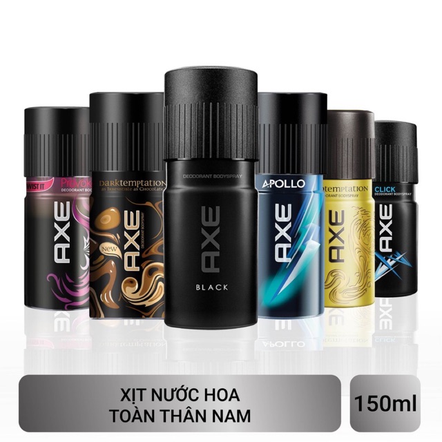 [Hcm]Xịt Nước Hoa Toàn Thân Axe 150Ml