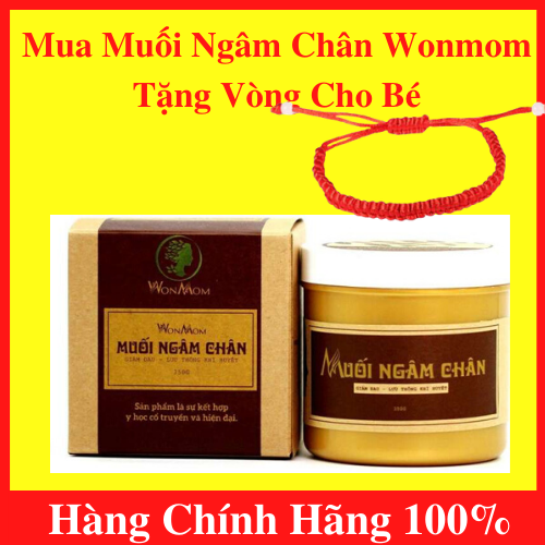 [Hcm]Muối Ngâm Chân Giảm Đau Nhức Phù Chân 350G Wonmom - An Toàn Cho Mẹ Mang Thai Và Sau Sinh - Tặng Kèm Vòng Tay Chỉ Đỏ Cho Bé Yêu