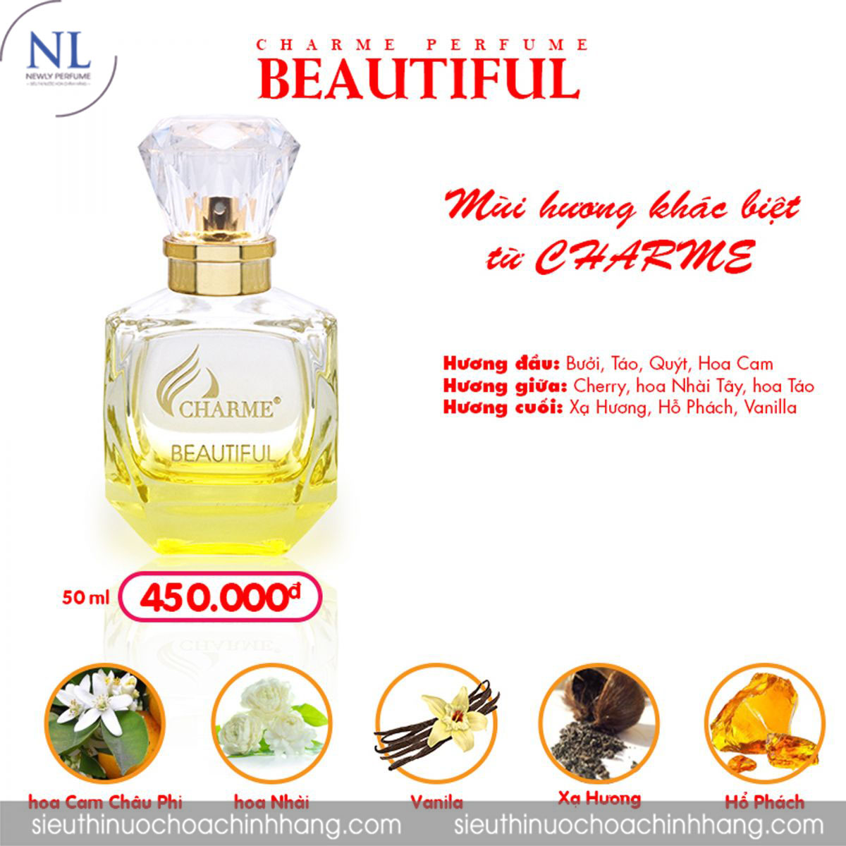 Nước Hoa Beautiful 50Ml Date Mới