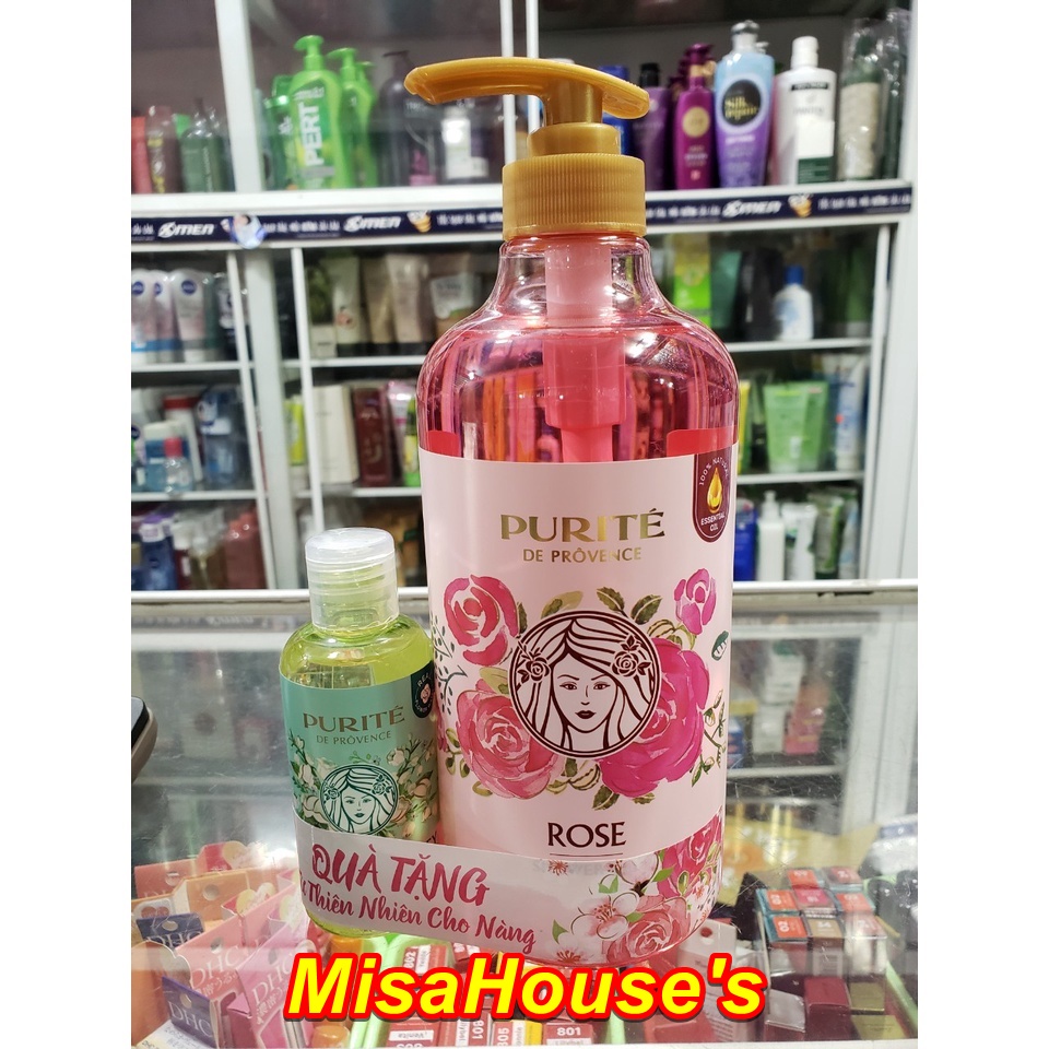 Sữa Tắm Purité Chiết Xuất Hoa Hồng 850Ml + Tặng Kèm Quà Tặng Ngẫu Nhiên