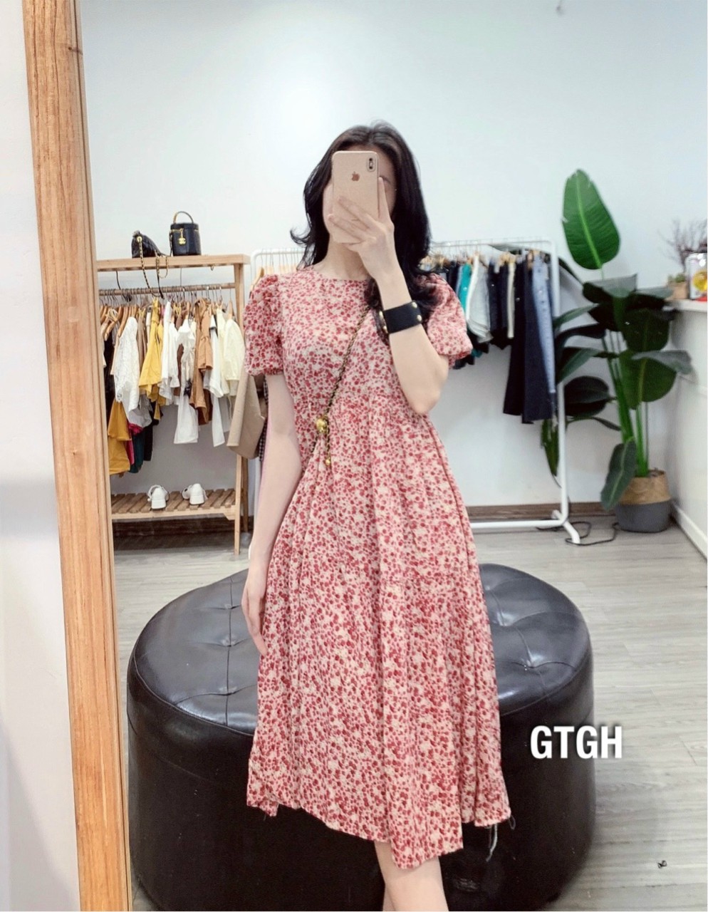 Đầm Hoa Nhí Dáng Tầng Babydoll - Váy Hoa Nhí Vintage Dáng Xòe Rộng Vải Tơ Mềm Mát Freesize