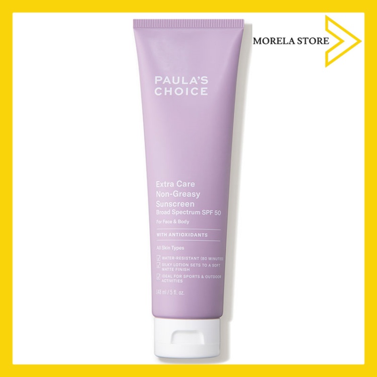 [Hcm]Kem Chống Nắng Không Nhờn Paulas Choice Extra Care Non - Greasy Sunscreen Spf 50 148Ml