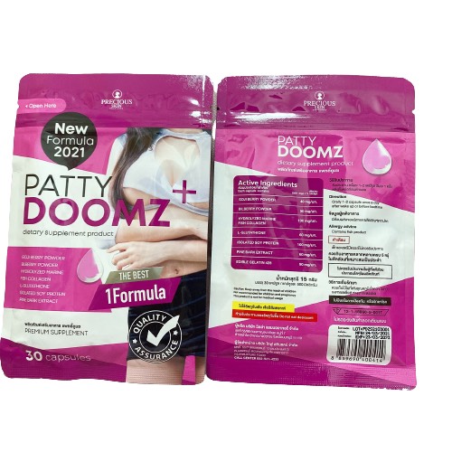 (Mẫu Mới 2021 Của Pretty Doomz +) Viên Uống Nở Ngực Nâng Mông Chăm Sóc Vùng Kín Pretty Doomz Plus 30 Viên - Patty Doomz 2021 - Shop Ánh Hồng 2019