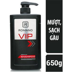 [HCM]Dầu gội Romano VIP hương nước hoa cao cấp 650g