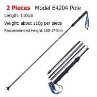 AONIJIE E4204 Gấp nhẹ Cột đi bộ leo núi bằng sợi carbon Dây rút Gậy đi bộ cố định để đi bộ đường dài Chạy leo núi