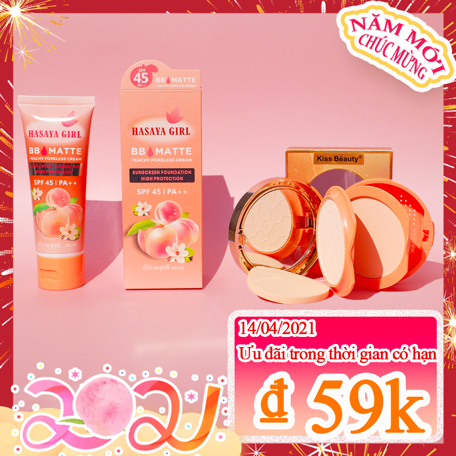 [HCM]Bộ mỹ phẩm giảm giá hàng ngày: thời gian có hạn / số lượng có hạnKISS BEAUTYBộ mỹ phẩm chống nắng + chống thấm nước + chống thấm mồ hôi