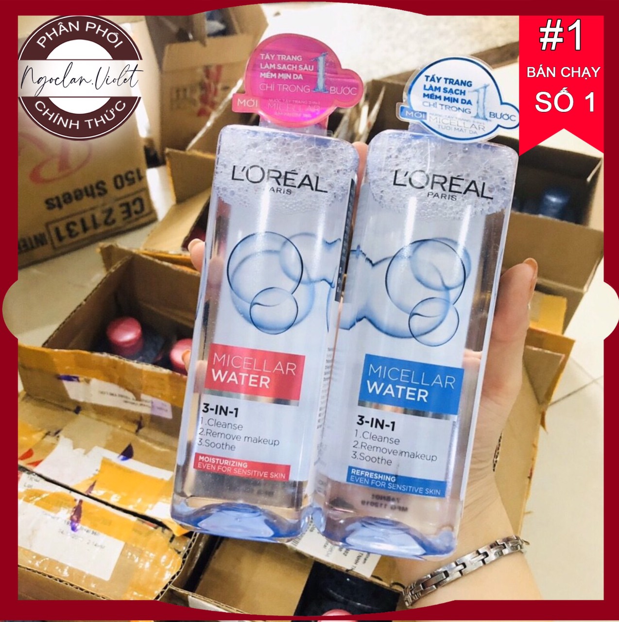 Nước Tẩy Trang Làm Sạch Sâu Loreal Micellar Water 3 In 1 Deep Cleansing Đa Dạng Mẫu Mã Cam Kết Hàng Đúng Mô Tả Chất Lượng Đảm Bảo
