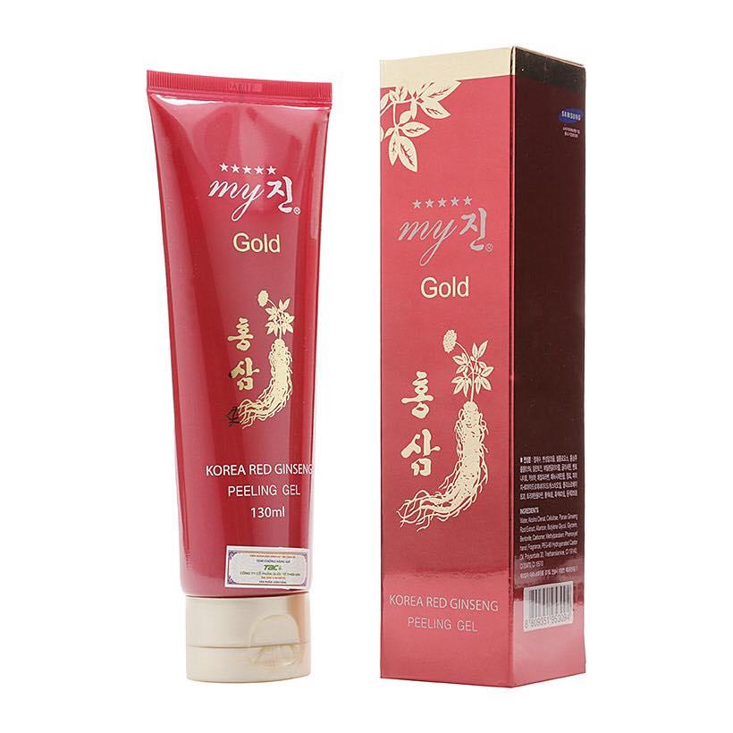 [Hcm]Tẩy Tế Bào Chết Hồng Sâm My Gold Red Gingseng Peeling Gel Hàn Quốc 130Ml