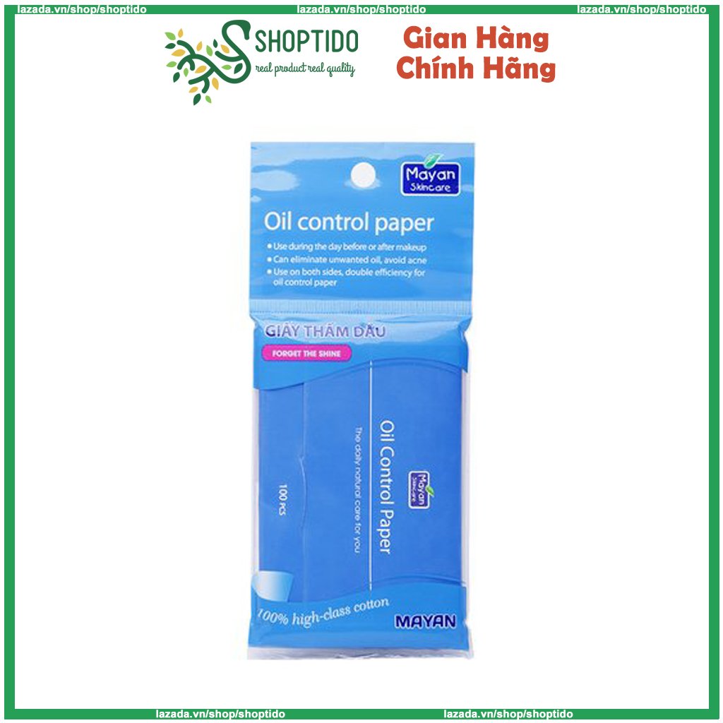 Giấy thấm dầu Mayan Oil Control Paper 100 tờ