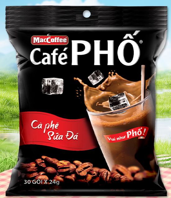 Túi Cà phê Phố Sữa Đá - Maccoffee (túi 30 gói x 24g)