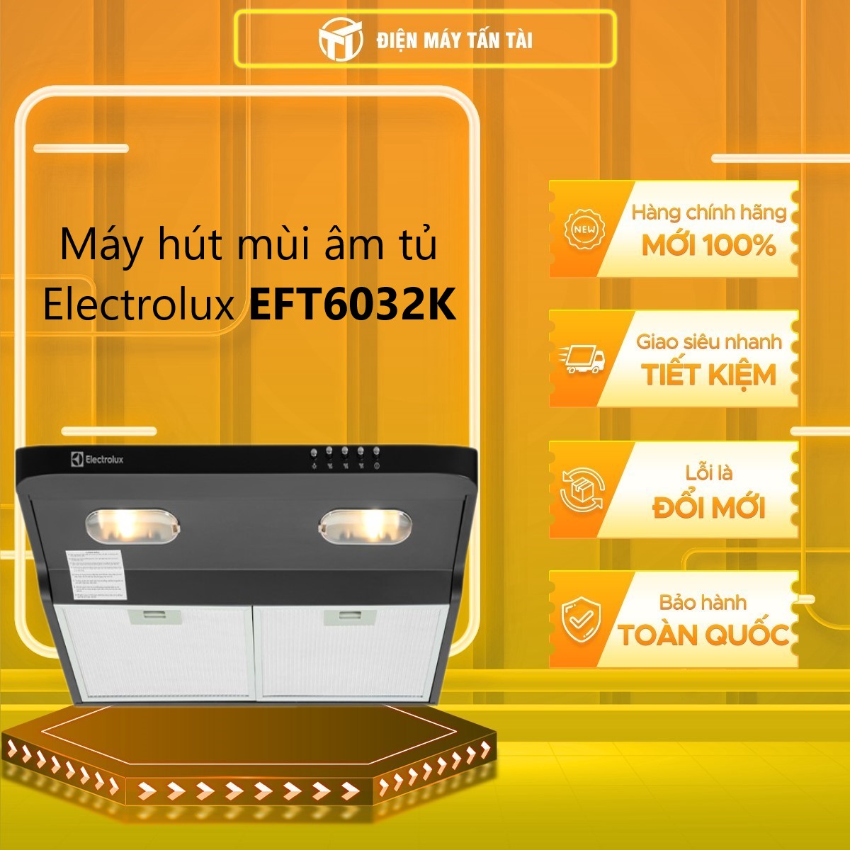 EFT6032K - Máy hút mùi âm tủ Electrolux EFT6032K - GIAO TOÀN QUỐC - FREESHIP HCM