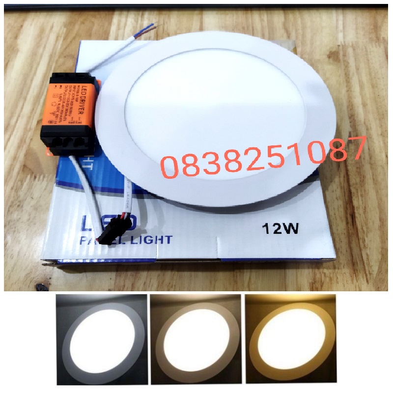 [ BH 12 tháng ] Đèn Âm Trần 3 Màu12w