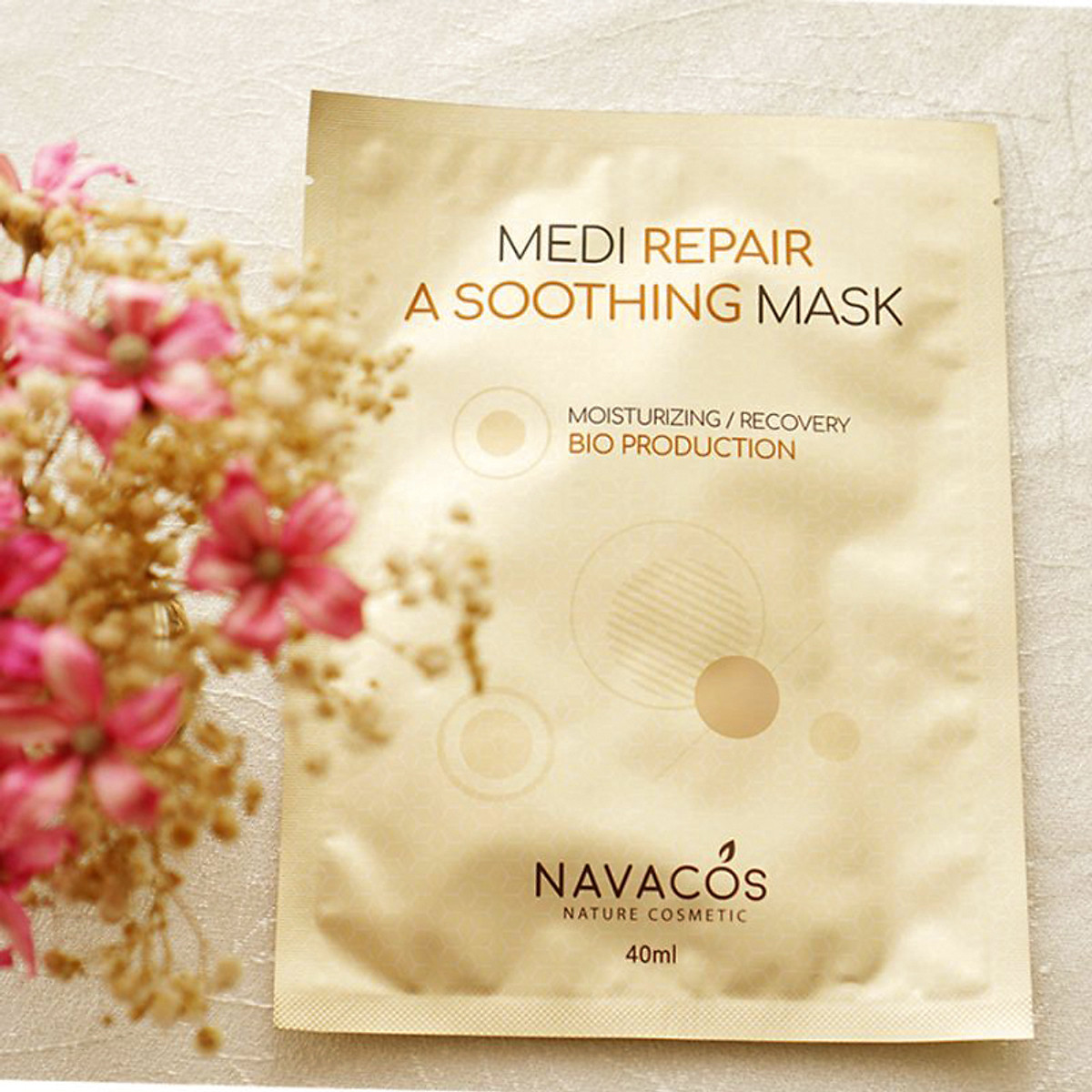 Mặt Nạ Tế Bào Gốc Navacos Medi Repair A Soothing Mask 40Ml (Miếng)