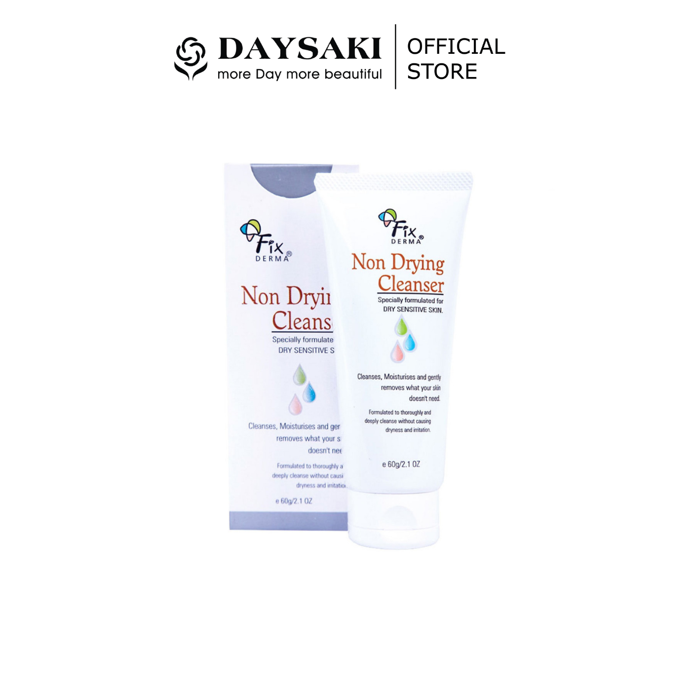 [Hcm]Fixderma Sữa Rửa Mặt Cho Da Nhạy Cảm Non Drying Cleanser (60G)