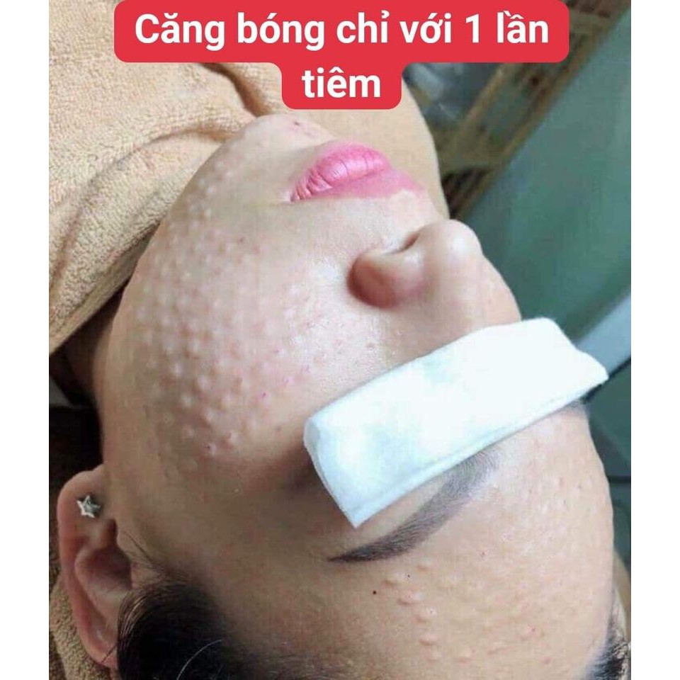 Combo căng bóng trắng da DNA Cá Hồi GTM Gold Cell 8% 3.3ml + Glutathione 1200mg