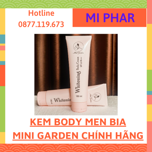 [Hcm]Kem Whitening Body Cream Spf 25 Pa ++ Dạng Tuýt 180Ml Dưỡng Làn Da Sáng Hồng Pv1007 Kem Body Men Bia Minigarden