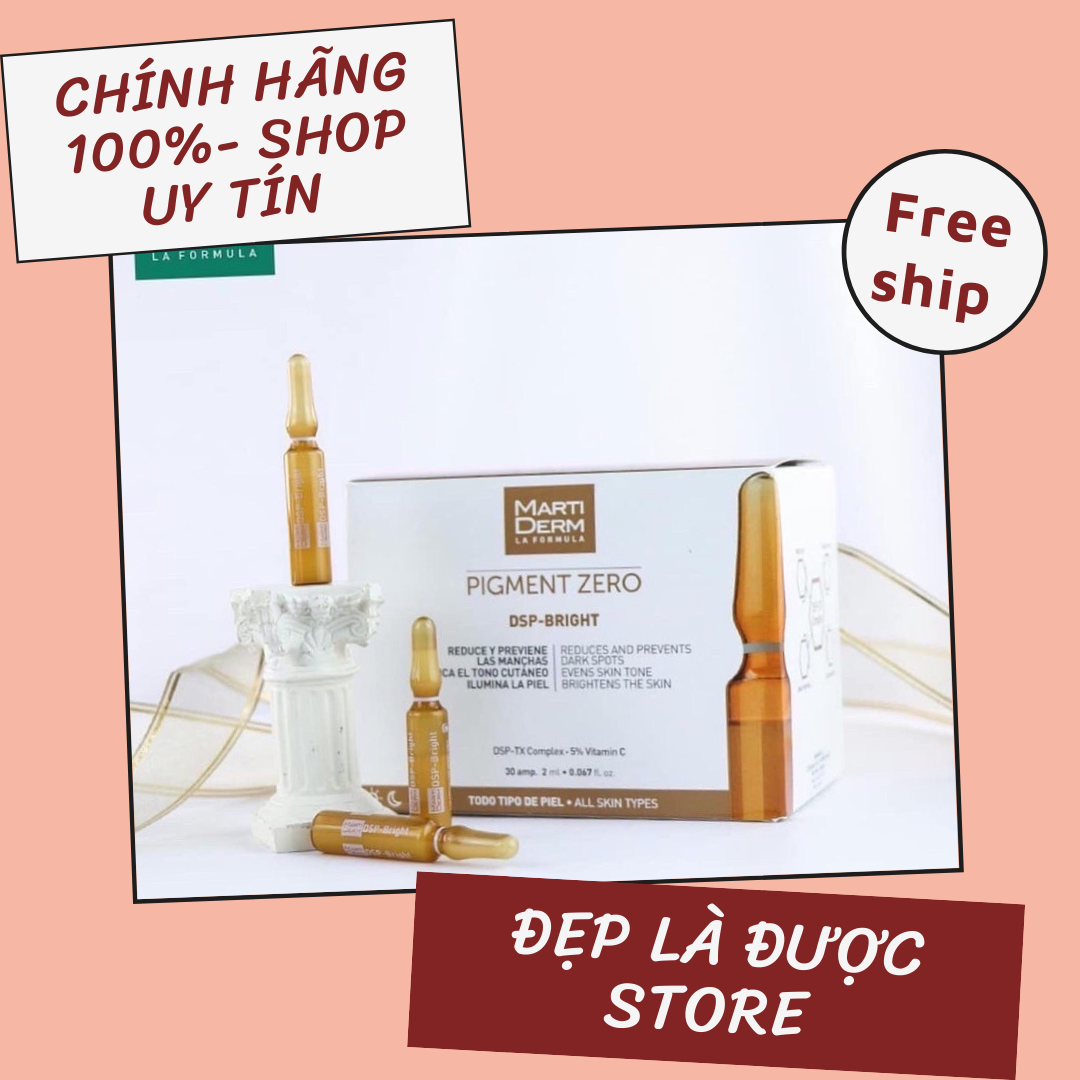 Dưỡng Sáng Da Chuyên Sâu Mờ Đốm Sắc Tố Với Martiderm Pigment Zero Dsp Bright Ampoule