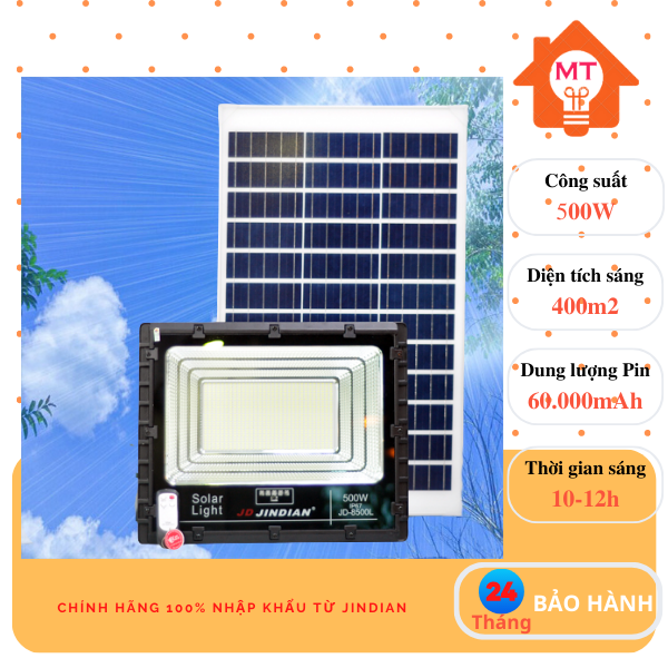 Đèn năng lượng mặt trời JINDIAN 500W JD -8500L