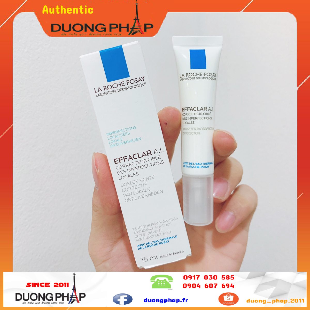 Kem Dưỡng Chấm Mụn Lrp A.i 15Ml