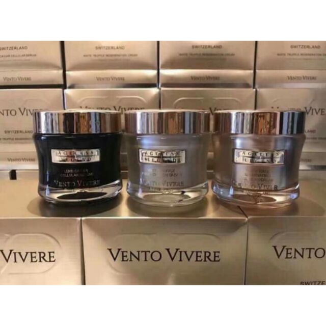 [Hcm]Kem Dưỡng Da Cao Cấp Vento Vivere Thụy Sĩ Đủ Màu Đen Luxe Luxe Caviar Trắng White Truffle Vàng Pearl Rare