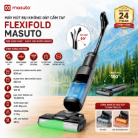 Máy Hút Bụi Lau Nhà Không Dây Cầm Tay Masuto FlexiFold 2 Trong 1 Lực Hút 15000Pa Tự Giặt Sấy Con Lăn