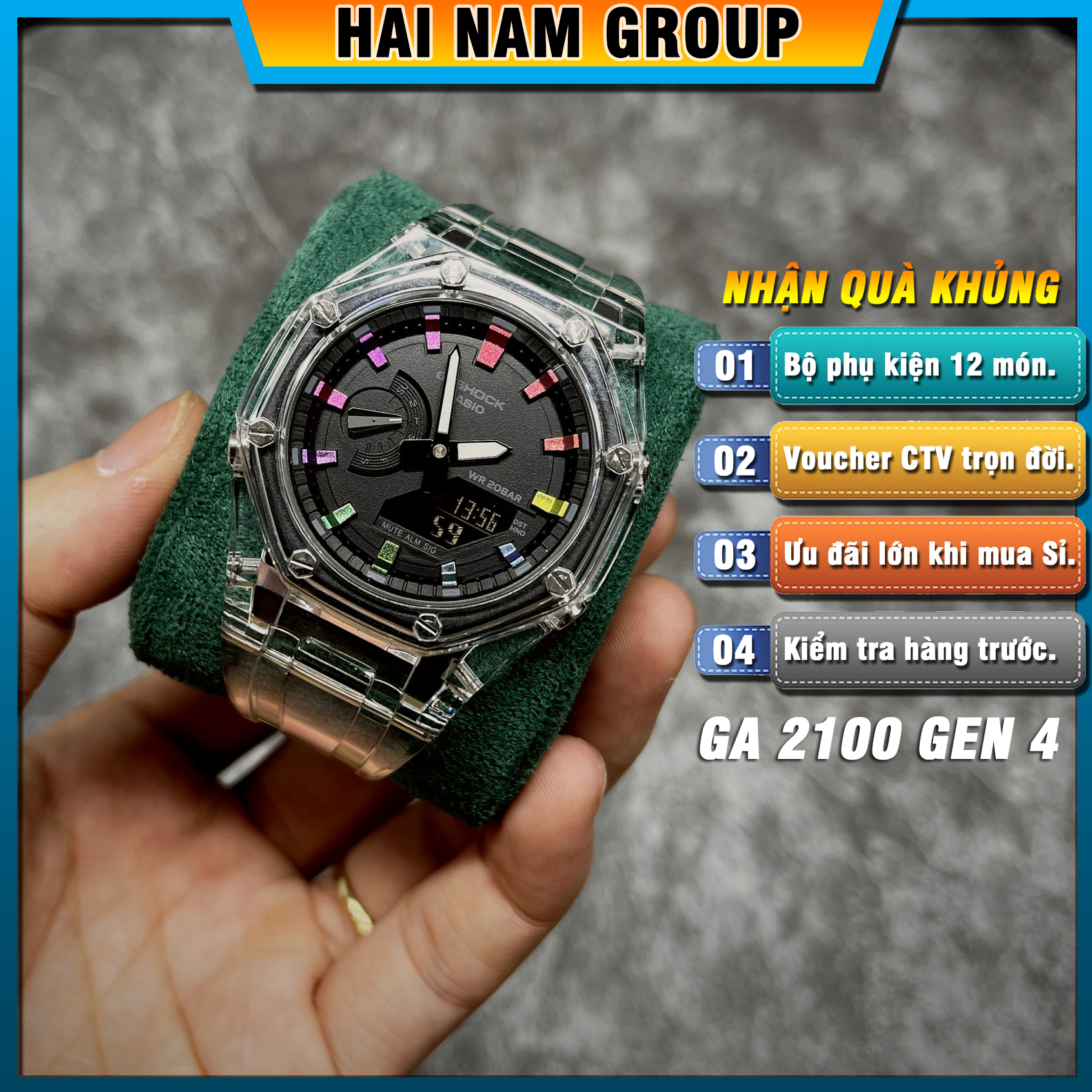 Đồng hồ nam G-SHOCK GA 2100 Custom AP Gen 4 | GA-2100 HNG408