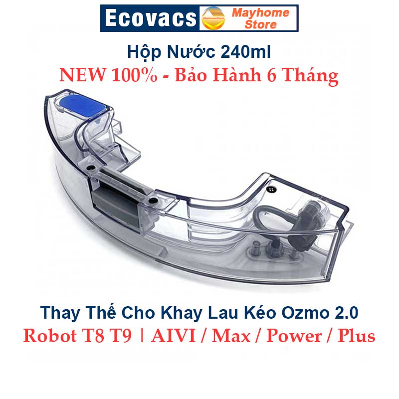 Phụ Kiện Khay Lau Rung Ozmo Pro 2.0 & Khay Lau Kéo Cho Robot Hút Bụi Lau Nhà Ecovacs Deebot T8 T9 AI