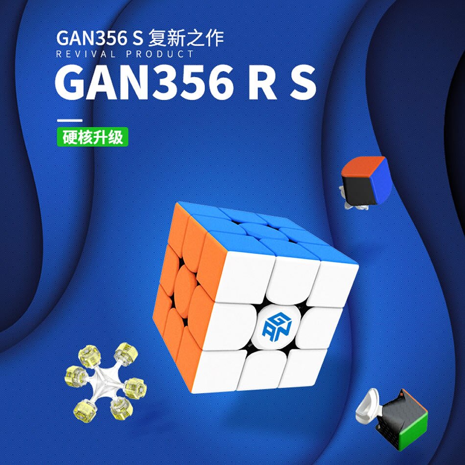 Đồ Chơi Rubik Gan 356RS Cao Cấp - Rubik Dùng thi đấu Quốc Tế ( Quay nhanh mượt bẻ góc cực tốt )