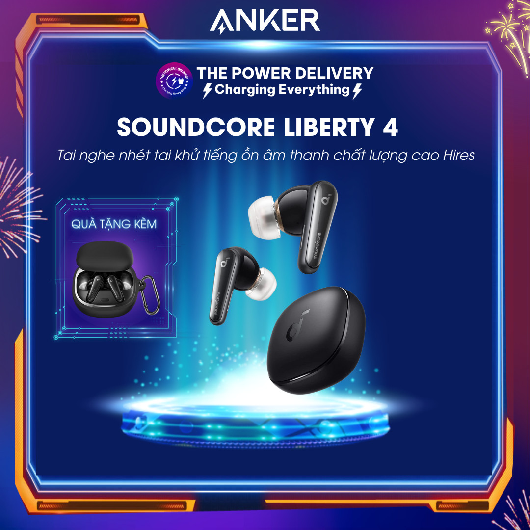 Tai nghe nhét tai không dây bluetooth Soundcore Anker Liberty 4 mã A3953 khử tiếng ồn âm thanh chất 