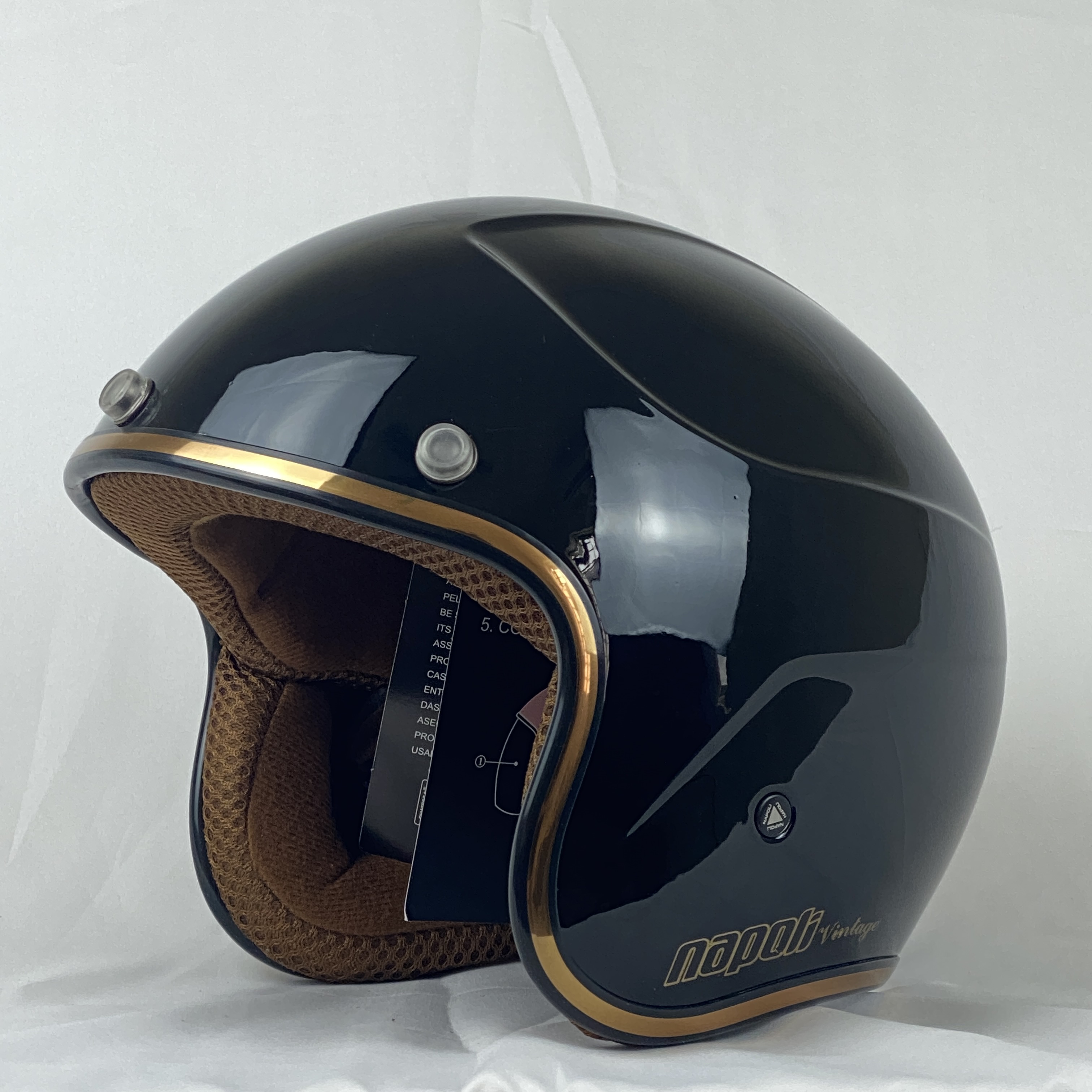 Mũ bảo hiểm NPL trẻ em 3/4 đầu GRO HELMET mũ bảo hiểm napoli chính hãng dành cho trẻ dưới 9 tuổi