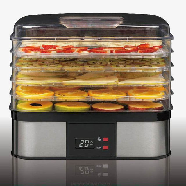 Máy sấy gia đình Makxim MKX-DH-2015 - 5 khay thép không gỉ, điều chỉnh nhiệt độ từ 40°C đến 70°C