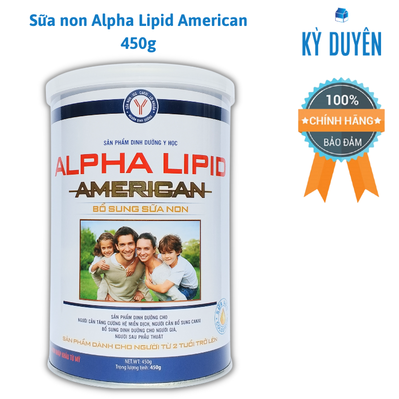 Alpha lipid chính hãng - Sữa Non Alpha Lipid American hộp 450g