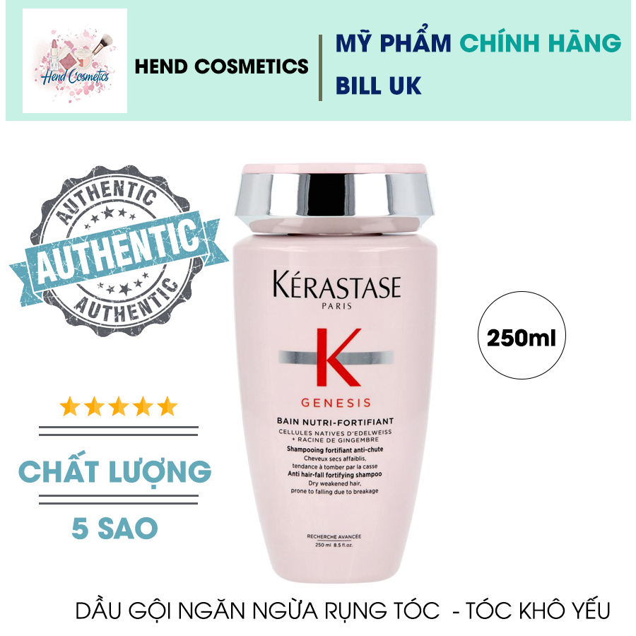 Dầu Gội Chống Rụng Tóc Kerastase Genesis Bain Nutri - Fortifiant - Cho Tóc Khô Yếu 250Ml