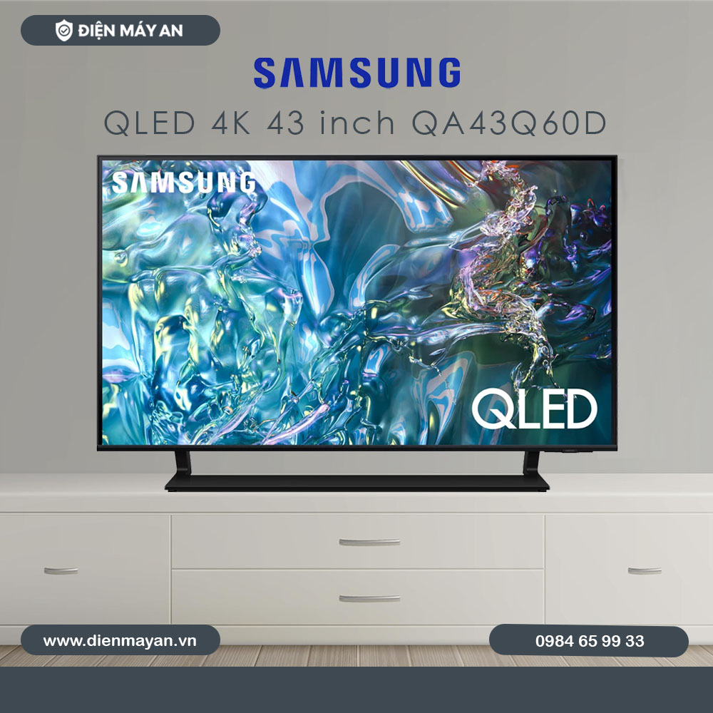 [Hàng Chính Hãng] 43Q60D - Smart Tivi QLED Samsung 4K 43 Inch 43Q60D - Mới 100%