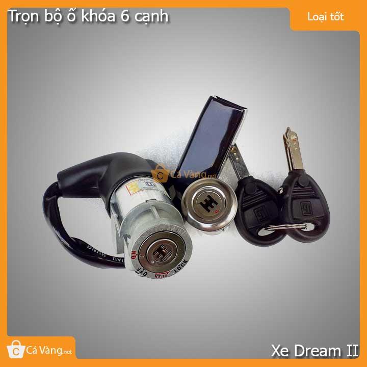 Ổ khóa xe Dream II Thái (Khóa 6 cạnh) chất lượng tốt