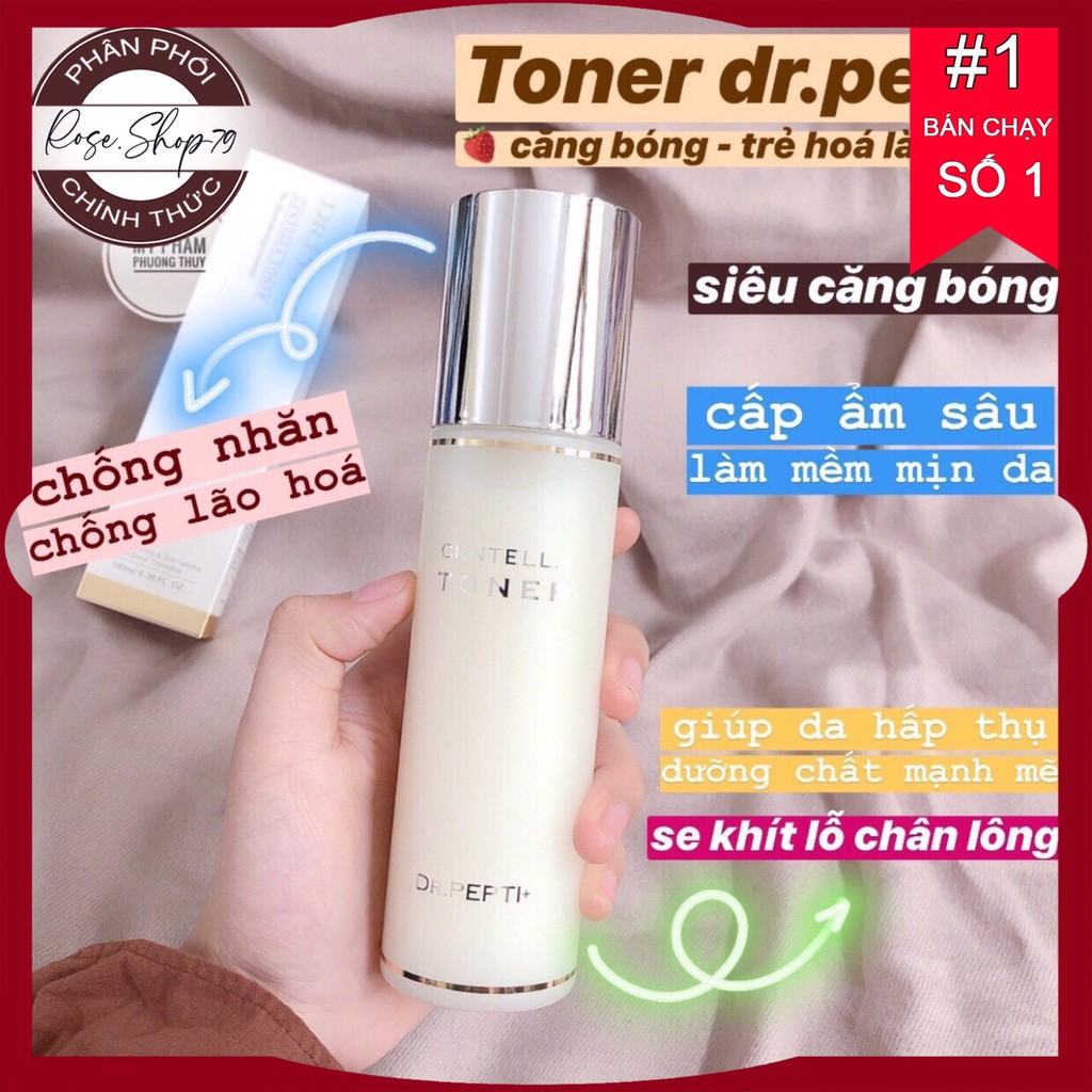 Toner Căng Bóng Dr.pepti + Hàn Quốc 180Ml Chuỗi Cửa Hàng Baby Crush Chuyên Phân Phối Các Sản Phẩm Làm Đẹp Uy Tín Số 1 Tây Nguyên Cam Kết 100% Hàng Chính Hãng Nội Ngoại Nhập