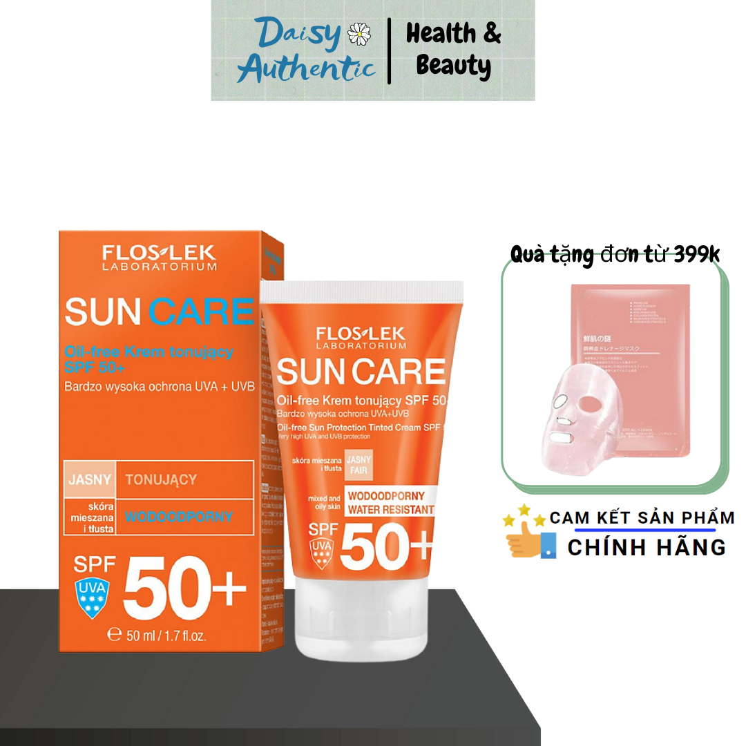 Kem Chống Nắng Floslek Sun Care Oil-Free Toning Cream SPF 50+