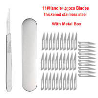 30 Cái Dao Mổ Phẫu Thuật Bằng Thép Cacbon 11 #+ 1 Cái Dao Mổ Tự Làm Dụng Cụ Cắt Sửa Chữa PCB