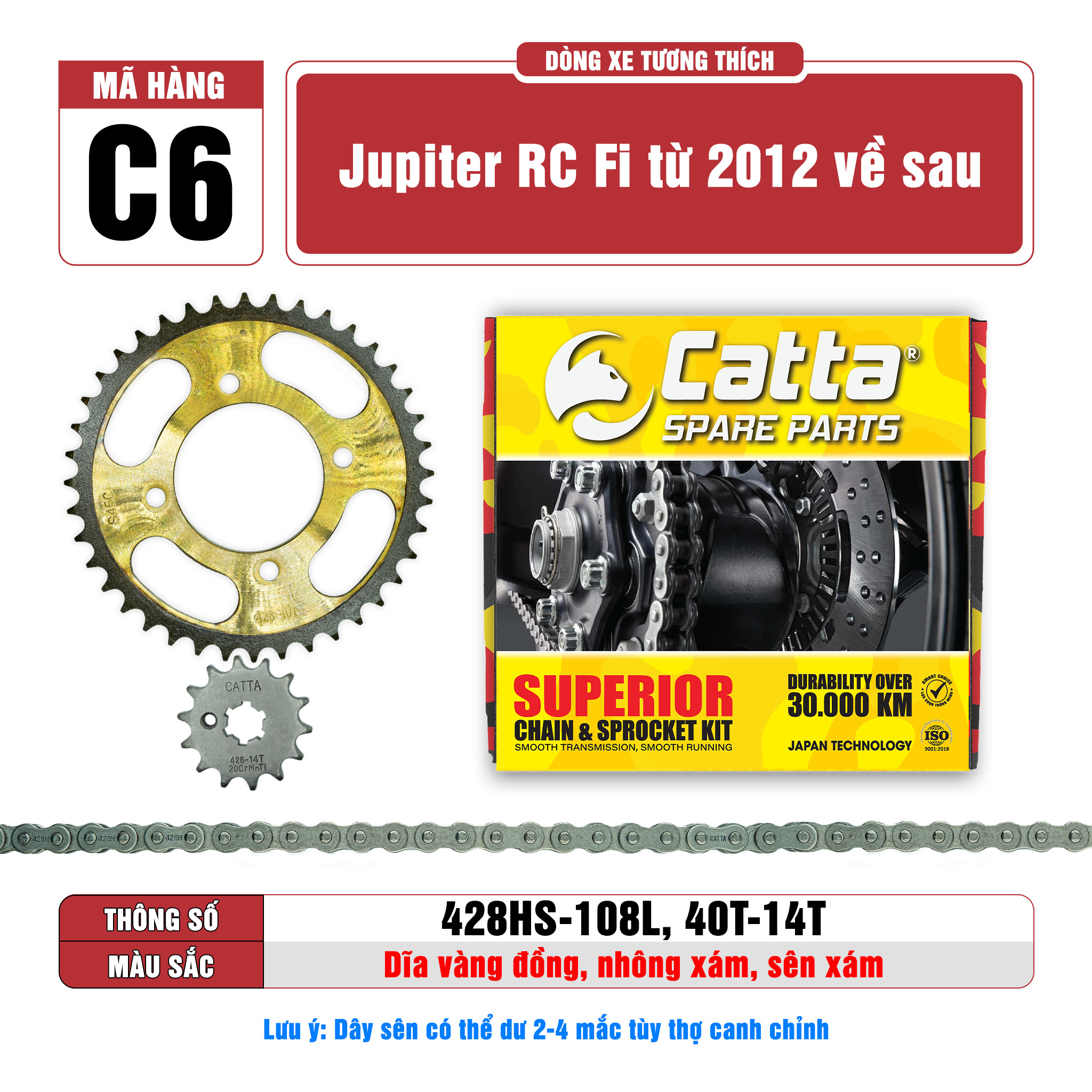Nhông Sên Dĩa Jupiter/NSD Xe Jupiter RC Fi Jupiter 2001-2003 RC Xăng Cơ 2005-2011 Sên 9 Li/10 Li Thé