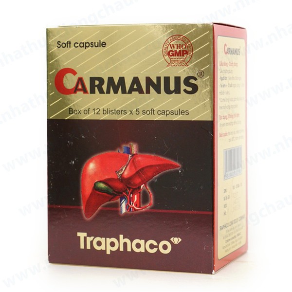 [ Chính Hãng] Viên Uống Carmanus (12 Vỉ X 5 Viên/Hộp)