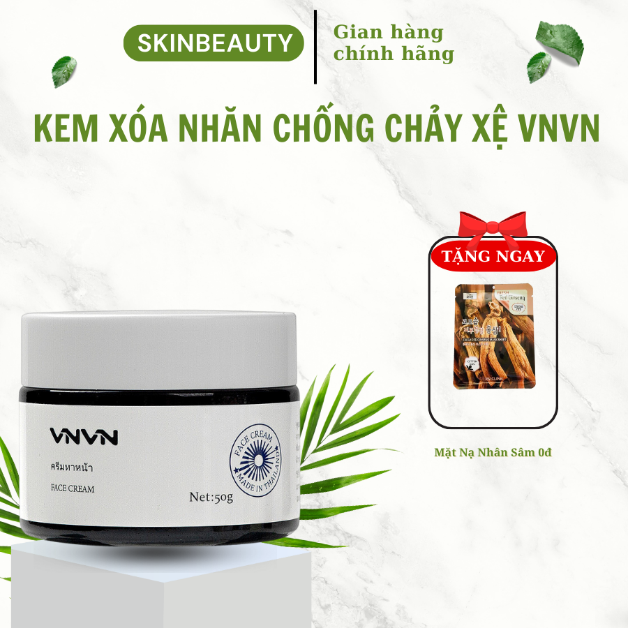 Kem xóa nhăn VNVN - Kem bôi Thailan VNVN giảm nếp nhăn chống chảy xệ tăng độ đàn hồi hiệu quả 30g - 