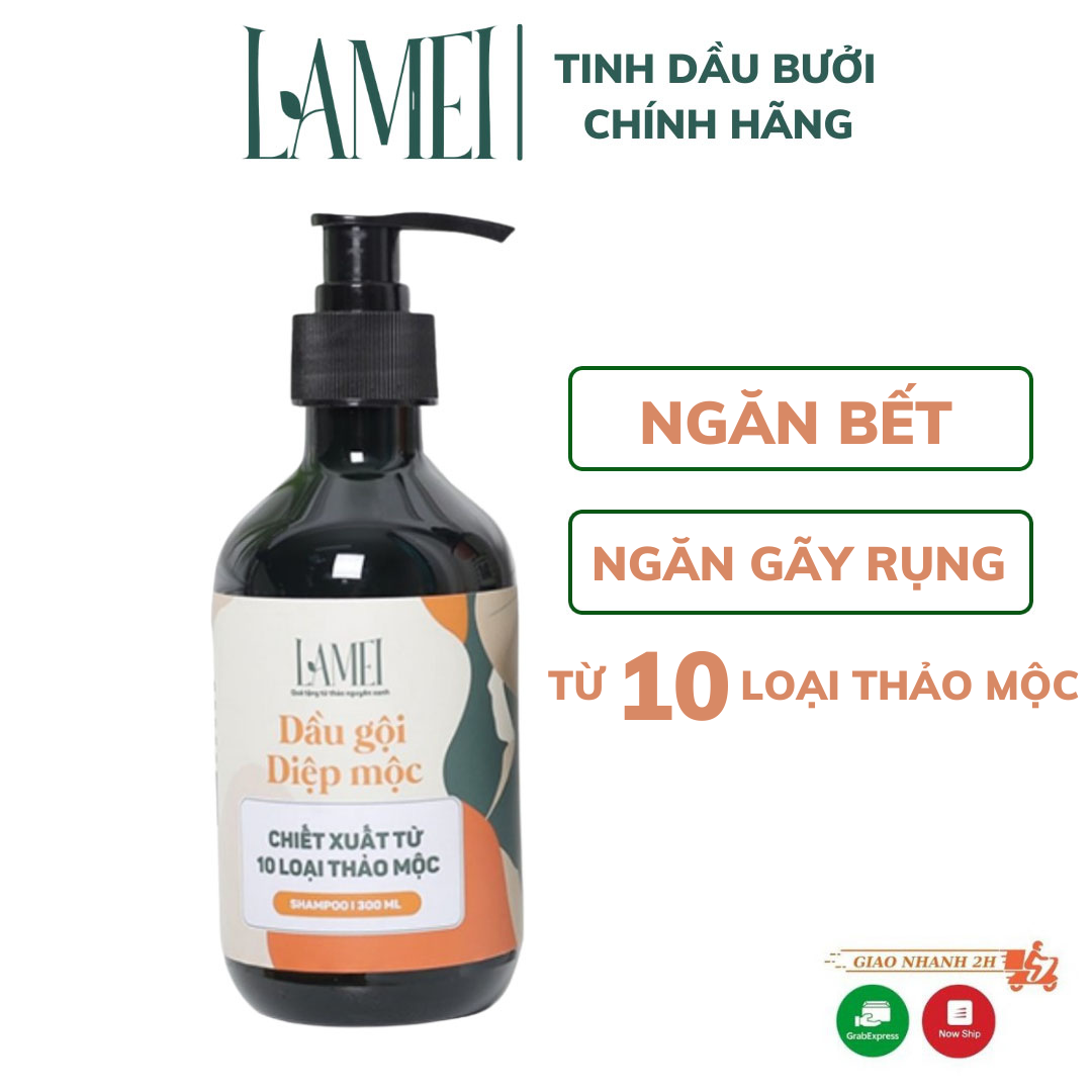 Dầu Gội Diệp Mộc Lamei 300Ml - Tóc Chắc Khỏe Không Gàu Ngứa Rụng Tóc Bết Tóc